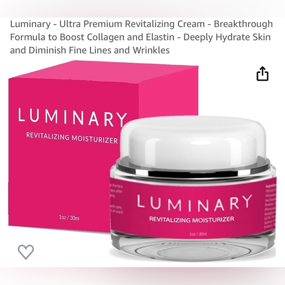Luminary Revitalizing Moisturizer Cream - Brand New- (7) 1-oz Jars